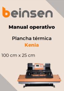 Manual plancha térmica para cintas kenia